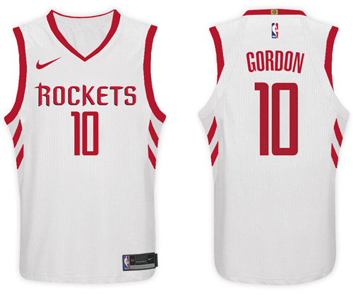 Nike NBA Houston Rockets #10 Eric Gordon Jersey 2017-18 New Season White Jersey