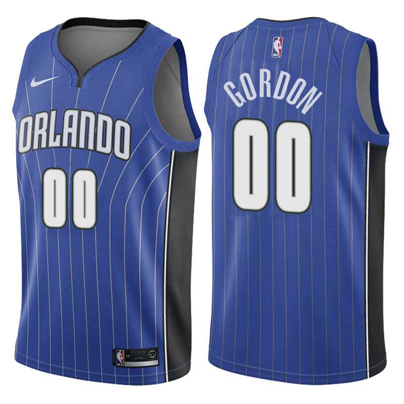 Nike NBA Orlando Magic #00 Aaron Gordon Jersey 2017-18 New Season Road Blue Swingman Jersey