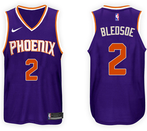 Nike NBA Phoenix Suns #2 Eric Bledsoe Jersey 2017-18 New Season Purple Jersey