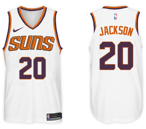 Nike NBA Phoenix Suns #20 Josh Jackson Jersey 2017-18 New Season White Jersey
