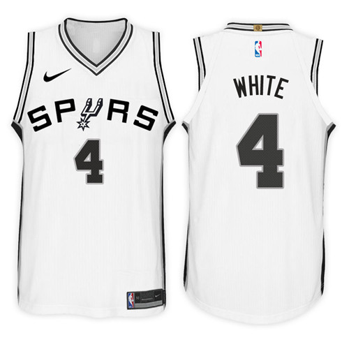 Nike NBA San Antonio Spurs #4 Derrick White Jersey 2017-18 New Season White Jersey