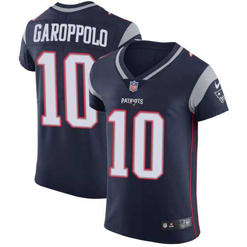 Nike New England Patriots #10 Jimmy Garoppolo Navy Blue Team Color Men's Stitched NFL Vapor Untouchable Elite Jersey