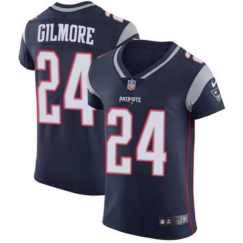 Nike New England Patriots #24 Stephon Gilmore Navy Blue Team Color Men's Stitched NFL Vapor Untouchable Elite Jersey