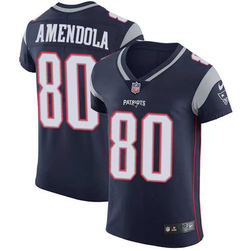Nike New England Patriots #80 Danny Amendola Navy Blue Team Color Men's Stitched NFL Vapor Untouchable Elite Jersey