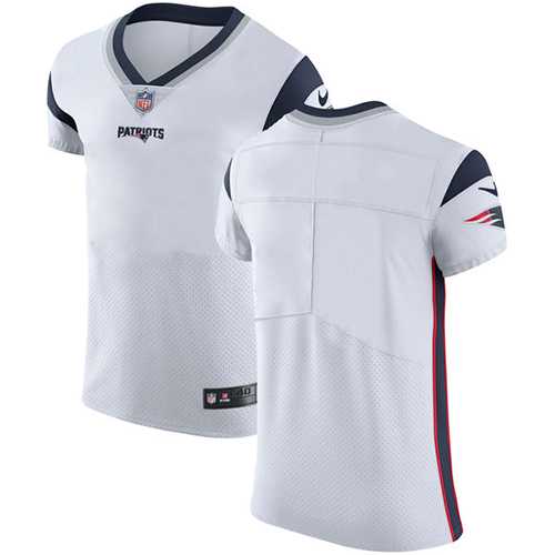 Nike New England Patriots Blank White Men's Stitched NFL Vapor Untouchable Elite Jersey