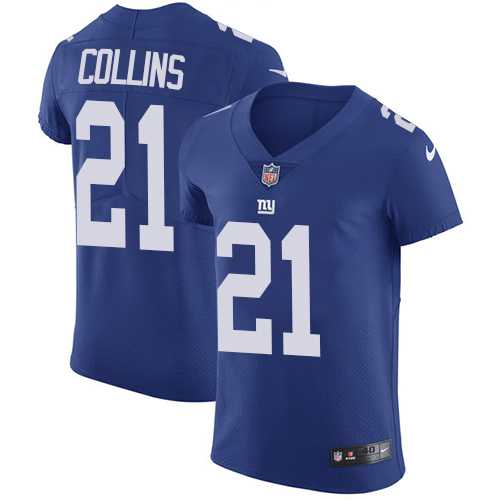 Nike New York Giants #21 Landon Collins Royal Blue Team Color Men's Stitched NFL Vapor Untouchable Elite Jersey