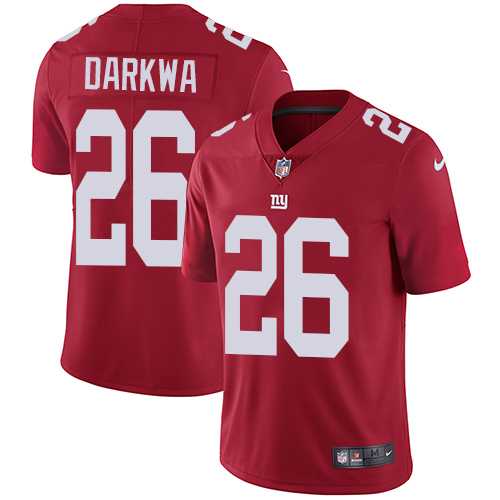 Nike New York Giants #26 Orleans Darkwa Red Alternate Men's Stitched NFL Vapor Untouchable Limited Jersey