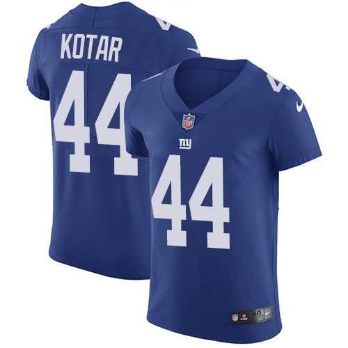 Nike New York Giants #44 Doug Kotar Royal Blue Team Color Men's Stitched NFL Vapor Untouchable Elite Jersey