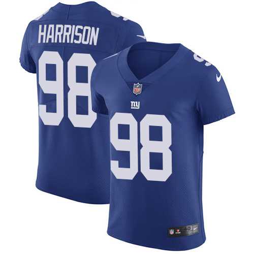 Nike New York Giants #98 Damon Harrison Royal Blue Team Color Men's Stitched NFL Vapor Untouchable Elite Jersey
