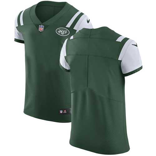 Nike New York Jets Blank Green Team Color Men's Stitched NFL Vapor Untouchable Elite Jersey