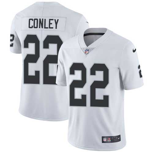 Nike Oakland Raiders #22 Gareon Conley White Men's Stitched NFL Vapor Untouchable Limited Jersey