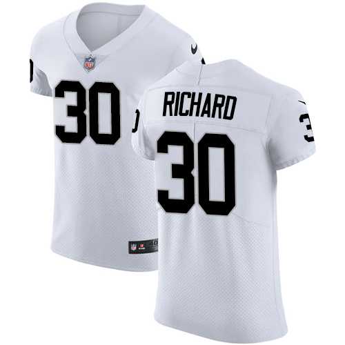 Nike Oakland Raiders #30 Jalen Richard White Men's Stitched NFL Vapor Untouchable Elite Jersey