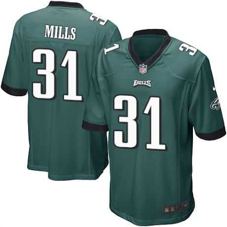 Nike Philadelphia Eagles #31 Jalen Mills Midnight Green Team Color Men's Stitched NFL Game Jersey