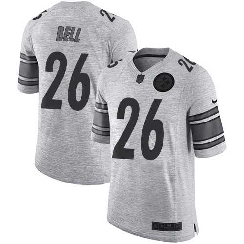 Nike Pittsburgh Steelers #26 Le'Veon Bell Gray Men's Stitched NFL Limited Gridiron Gray II Jersey