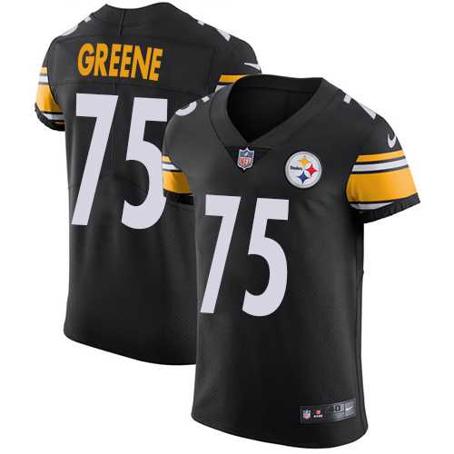 Nike Pittsburgh Steelers #75 Joe Greene Black Team Color Men's Stitched NFL Vapor Untouchable Elite Jersey