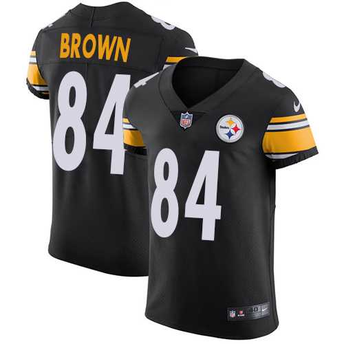 Nike Pittsburgh Steelers #84 Antonio Brown Black Team Color Men's Stitched NFL Vapor Untouchable Elite Jersey