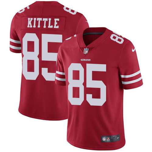Nike San Francisco 49ers #85 George Kittle Red Team Color Men's Stitched NFL Vapor Untouchable Limited Jersey