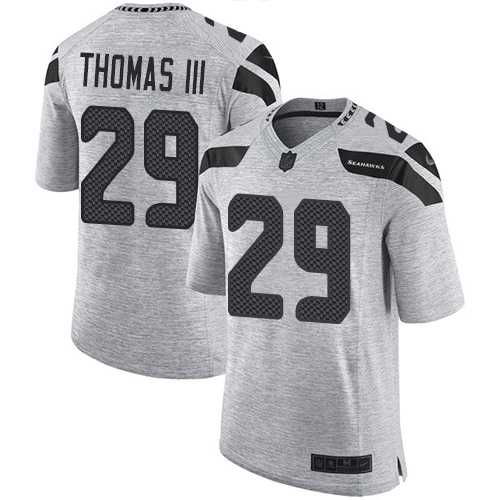 Nike Seattle Seahawks #29 Earl Thomas III Gray Men's Stitched NFL Limited Gridiron Gray II Jersey