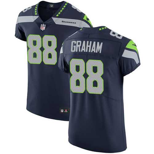 Nike Seattle Seahawks #88 Jimmy Graham Steel Blue Team Color Men's Stitched NFL Vapor Untouchable Elite Jersey