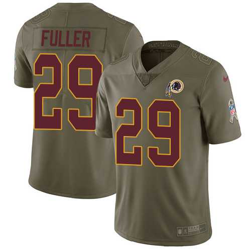 Nike Washington Redskins #29 Kendall Fuller Olive Men's Stitched NFL Limited 2017 Salute To Service Jersey