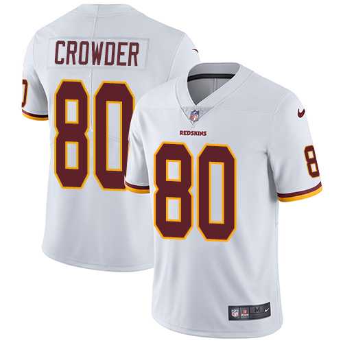 Nike Washington Redskins #80 Jamison Crowder White Men's Stitched NFL Vapor Untouchable Limited Jersey