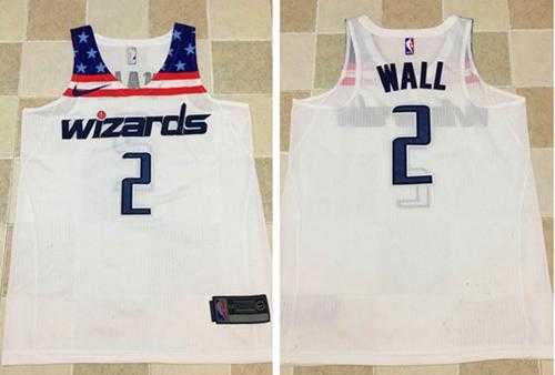 Nike Washington Wizards #2 John Wall White Stitched NBA