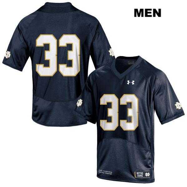Notre Dame Fighting Irish #33 Josh Adams Mens Stitched Navy Under Armour Authentic College Football Jersey