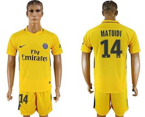 Paris Saint-Germain #14 Matuidi Away Soccer Club Jersey