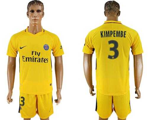Paris Saint-Germain #3 Kimpembe Away Soccer Club Jersey