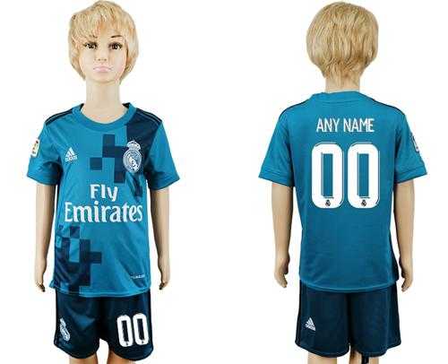 Real Madrid Personalized Sec Away Kid Soccer Club Jersey