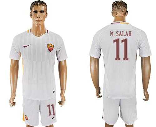 Roma #11 M.Salah Away Soccer Club Jersey