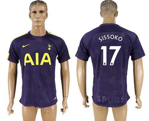 Tottenham Hotspur #17 Sissoko Sec Away Soccer Club Jersey