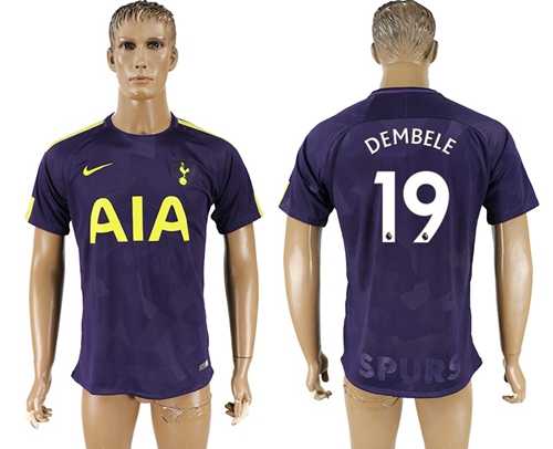 Tottenham Hotspur #19 Dembele Sec Away Soccer Club Jersey
