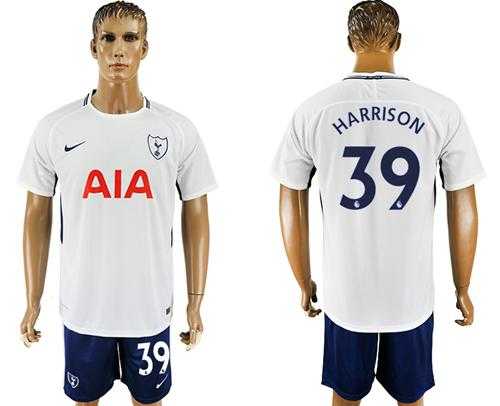 Tottenham Hotspur #39 Harrison White Blue Soccer Club Jersey
