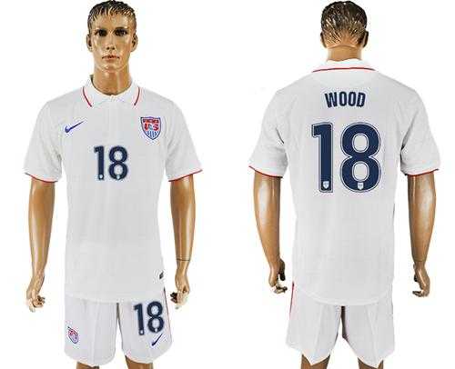 USA #18 Wood Home Soccer Country Jersey