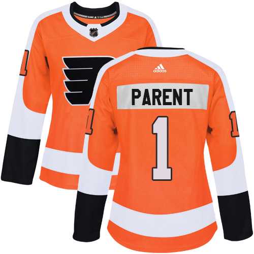 Women's Adidas Philadelphia Flyers #1 Bernie Parent Orange Home Authentic Stitched NHL