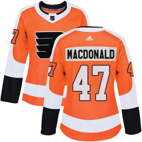 Women's Adidas Philadelphia Flyers #47 Andrew MacDonald Orange Home Authentic Stitched NHL