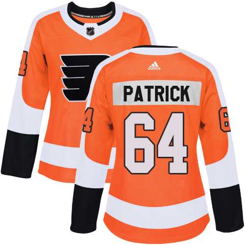 Women's Adidas Philadelphia Flyers #64 Nolan Patrick Orange Home Authentic Stitched NHL