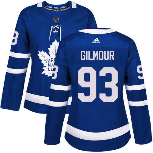 Women's Adidas Toronto Maple Leafs #93 Doug Gilmour Blue Home Authentic Stitched NHL