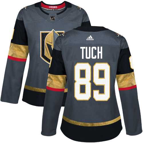 Women's Adidas Vegas Golden Knights #89 Alex Tuch Grey Home Authentic Stitched NHL