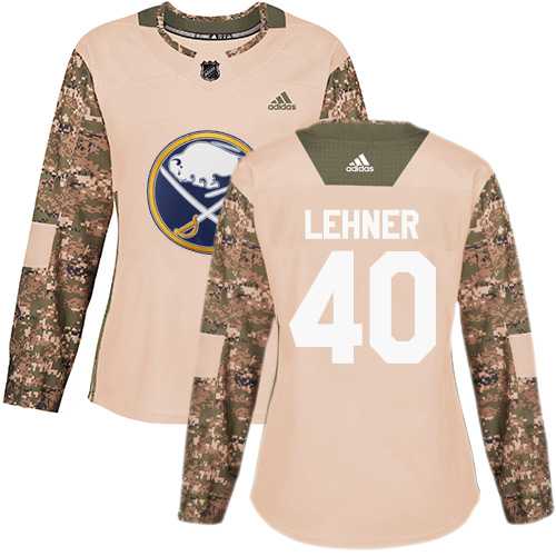 Women's Adidas Buffalo Sabres #40 Robin Lehner Camo Authentic 2017 Veterans Day Stitched NHL Jersey