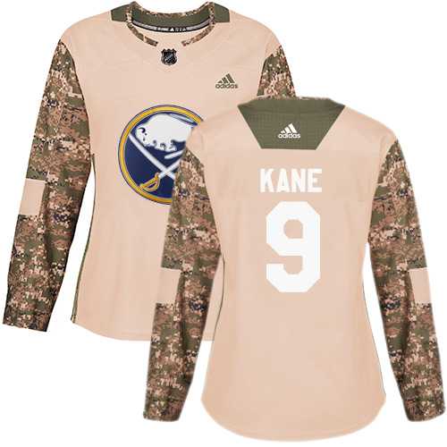 Women's Adidas Buffalo Sabres #9 Evander Kane Camo Authentic 2017 Veterans Day Stitched NHL Jersey