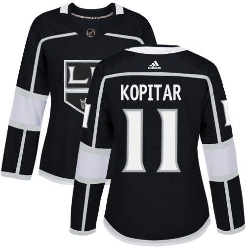 Women's Adidas Los Angeles Kings #11 Anze Kopitar Black Home Authentic Stitched NHL Jersey