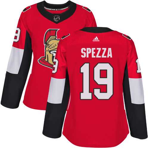Women's Adidas Ottawa Senators #19 Jason Spezza Red Home Authentic Stitched NHL Jersey