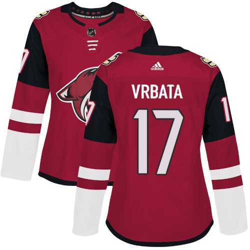 Women's Adidas Phoenix Coyotes #17 Radim Vrbata Maroon Home Authentic Stitched NHL Jersey