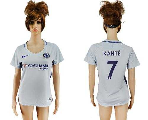 Women's Chelsea #7 Kante Away Soccer Club Jersey