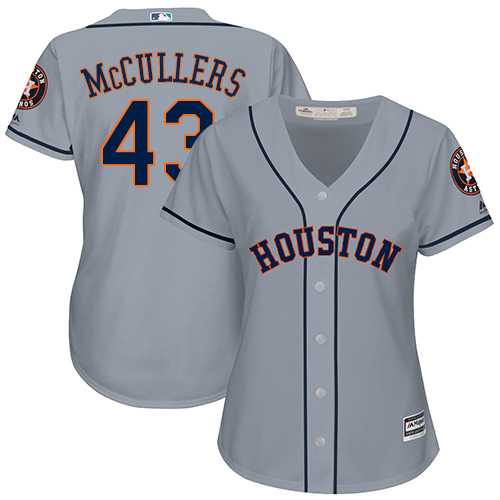 Women's Houston Astros #43 Lance McCullers Grey Road Stitched MLB Jersey