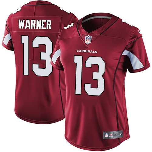 Women's Nike Arizona Cardinals #13 Kurt Warner Red Team Color Stitched NFL Vapor Untouchable Limited Jersey