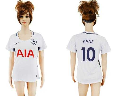 Women's Tottenham Hotspur #10 Kane Home Soccer Club Jersey