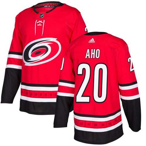 Youth Adidas Carolina Hurricanes #20 Sebastian Aho Red Home Authentic Stitched NHL Jersey